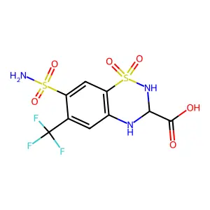 Acido diidroflumetiazidico structure