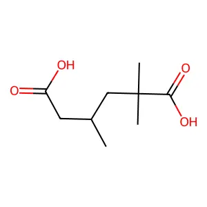 2,4,4-Trimethylhexanedioic acid structure