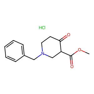 Methyl 1-benzyl-4-oxopiperidine-3-carboxylate hydrochloride structure