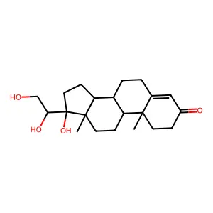 (20S)-17,20,21-Trihydroxypregn-4-en-3-one structure