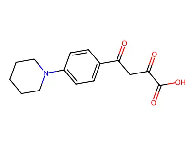 2,4-dioxo-4-(4-piperidin-1-ylphenyl)butanoic acid structure