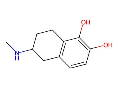 5,6-Dihydroxy-2-methylaminotetralin structure