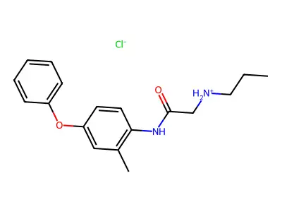 N-(2-Methyl-4-phenoxyphenyl)-N~2~-propylglycinamide--hydrogen chloride (1/1) structure