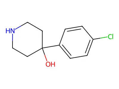 4-(4-Chlorophenyl)-4-hydroxypiperidine structure