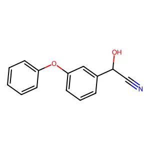 Benzeneacetonitrile, alpha-hydroxy-3-phenoxy-, (alphaS)- structure
