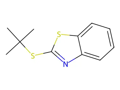 2-(tert-Butylthio)benzothiazole structure