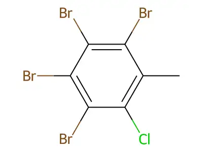 Tetrabromo-o-chlorotoluene structure