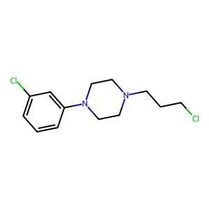 1-(3-Chlorophenyl)-4-(3-chloropropyl)-piperazine structure