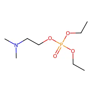 Phosphoric acid, 2-(dimethylamino)ethyl diethyl ester structure