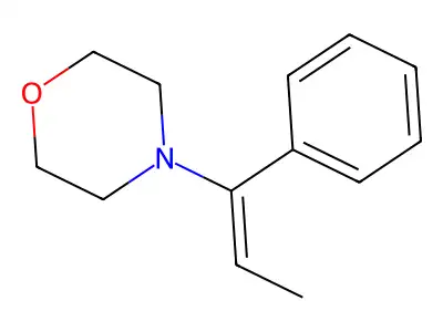 4-(1-Phenylprop-1-enyl)morpholine structure