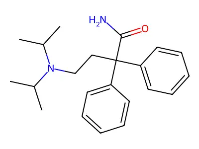 Butyramide, 4-diisopropylamino-2,2-diphenyl- structure