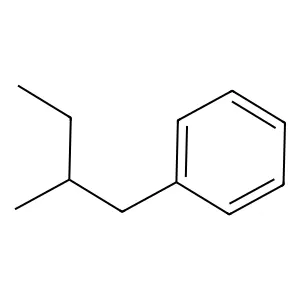 (2-Methylbutyl)benzene structure