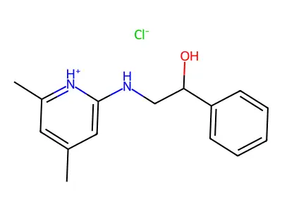2-((4,6-Dimethylpyridin-2-yl)amino)-1-phenylethan-1-ol--hydrogen chloride (1/1) structure