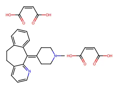 Azatadine 2-butenedioate (1:2) structure