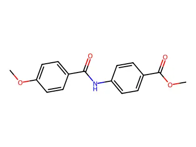 Methyl 4-[(4-methoxybenzoyl)amino]benzoate structure