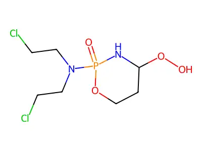 4-Hydroperoxycyclophosphamide structure