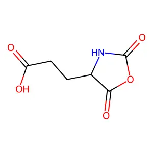 2,5-Dioxooxazolidine-4-propionic acid structure