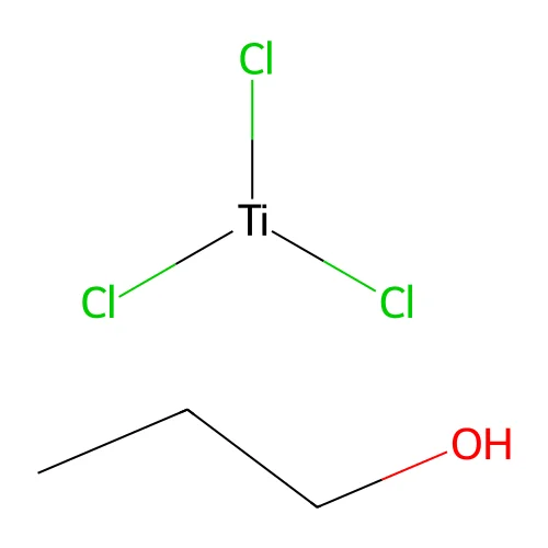 Trichloro(propan-2-olato)titanium structure