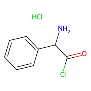 Benzeneacetyl chloride, alpha-amino-, hydrochloride (1:1), (alphaS)- structure