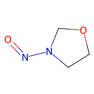 N-nitroso-1,3-oxazolidine structure