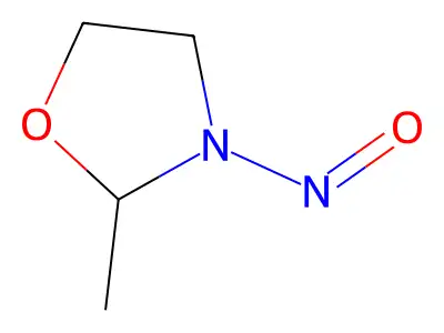 2-Methyl-3-nitroso-1,3-oxazolidine structure