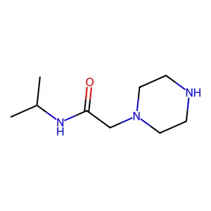 N-isopropyl-1-piperazineacetamide structure