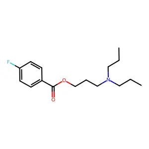 3-(Dipropylamino)propyl 4-fluorobenzoate structure
