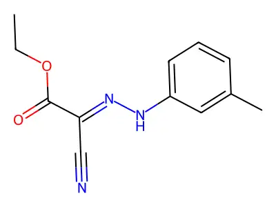 Ethyl 2-cyano-2-[(3-methylphenyl)hydrazinylidene]acetate structure