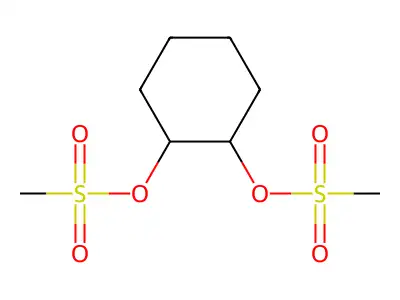 1,2-Cyclohexanediol, dimethanesulfonate structure