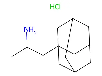 Adamantane, 1-(2-aminopropyl)-, hydrochloride structure