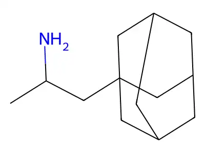 Adamantylamphetamine structure