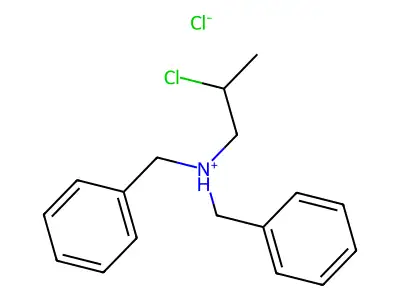 Dibenzylamine, N-(2-chloropropyl)-, hydrochloride structure