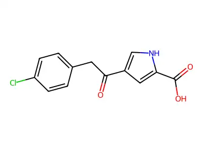 4-[2-(4-chlorophenyl)acetyl]-1H-pyrrole-2-carboxylic Acid structure