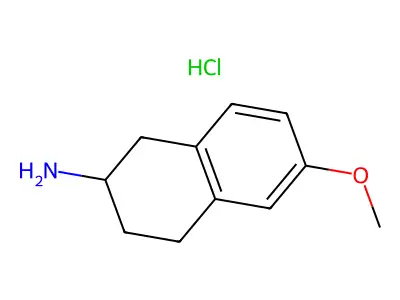 6-Methoxy-1,2,3,4-tetrahydro-2-naphthylamine hydrochloride structure