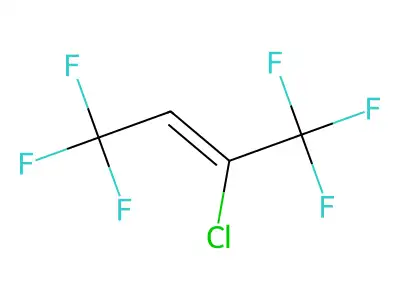 2-Butene,2-chloro-1,1,1,4,4,4-hexafluoro- structure