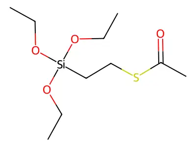 Acetic acid, thio-, S-ester with (2-mercaptoethyl)triethoxysilane structure
