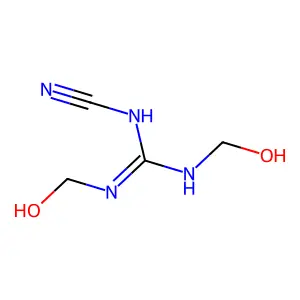 N-Cyano-N',N''-bis(hydroxymethyl)guanidine structure
