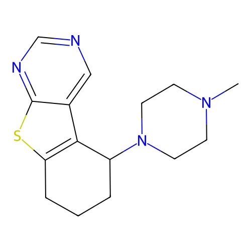 5-(4-Methylpiperazin-1-yl)-5,6,7,8-tetrahydro-[1]benzothiolo[2,3-d]pyrimidine structure