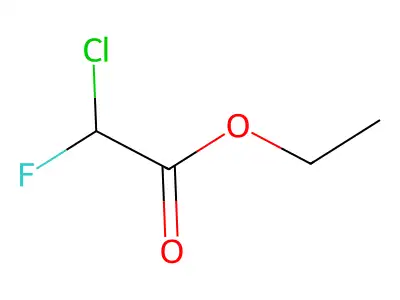 Acetic acid, 2-chloro-2-fluoro-, ethyl ester structure