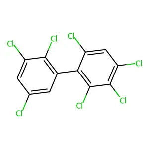 2,2',3,3',4,5',6-Heptachlorobiphenyl structure
