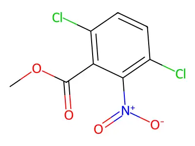 Benzoic acid, 3,6-dichloro-2-nitro-, methyl ester structure