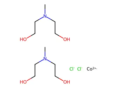 Cobalt(2+), bis(2,2'-(methylimino)diethanol)-, dichloride structure
