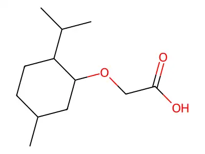 2-((5-Methyl-2-(1-methylethyl)cyclohexyl)oxy)acetic acid structure