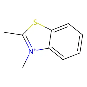 2,3-Dimethyl-1,3-benzothiazol-3-ium structure