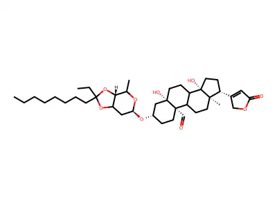 Aethyloctylketonhelveticosid structure