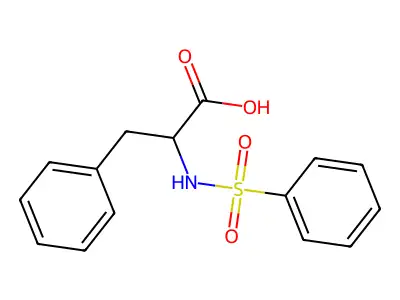 Alanine, N-benzenesulfonyl-3-phenyl-, DL- structure