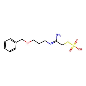 Methanethiol, N-(3-benzyloxypropyl)amidino-, hydrogen sulfate (ester) structure