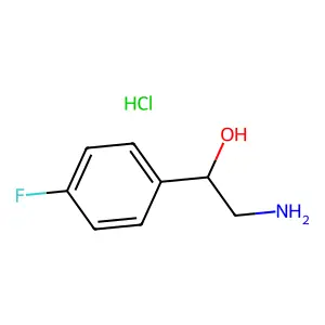 2-Amino-1-(4-fluorophenyl)ethan-1-ol--hydrogen chloride (1/1) structure