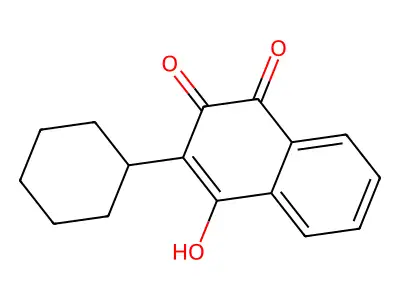 Parvaquone structure