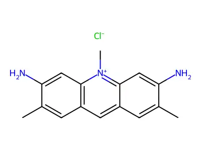 3,6-Diamino-2,7,10-trimethylacridinium structure